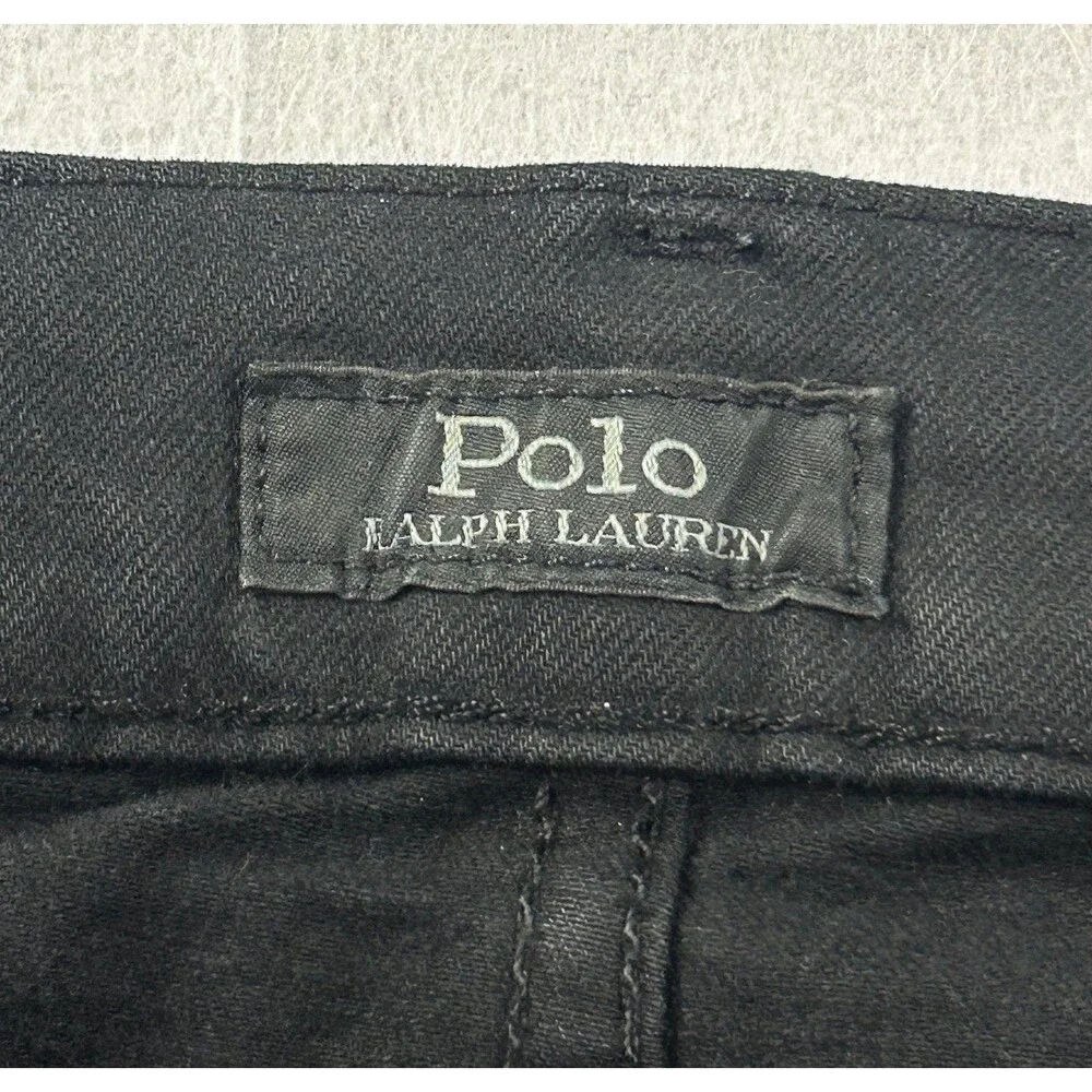 Polo Ralph Lauren Men’s Varick Slim Straight Black Denim Jeans